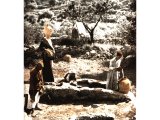 Women gather by this village well to fill their pitchers in the evening. It is still a meeting-place for the discussion of daily affairs, a civic centre, as in the time of Deborah (Judges v,11). An early photograph.